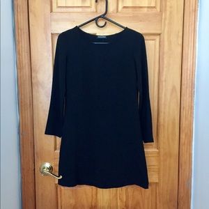 American Apparel 3/4 Sleeve Short Black Dress